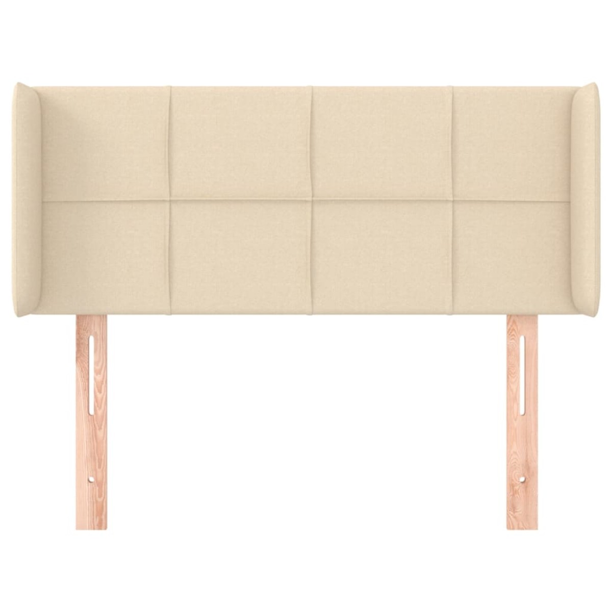 vidaXL Κεφαλάρι με Πτερύγια Κρεμ 93x16x78/88 εκ. Υφασμάτινο