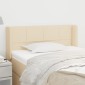 vidaXL Κεφαλάρι με Πτερύγια Κρεμ 93x16x78/88 εκ. Υφασμάτινο