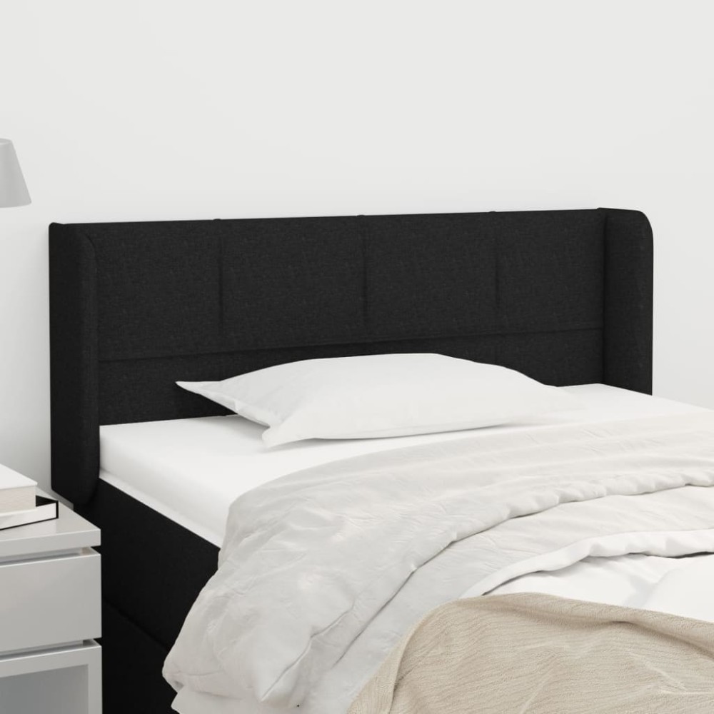 vidaXL Κεφαλάρι με Πτερύγια Μαύρο 103x16x78/88 εκ. Υφασμάτινο