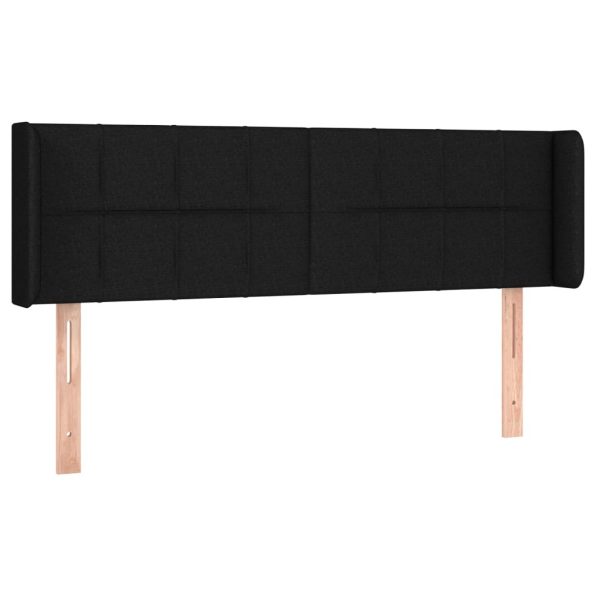 vidaXL Κεφαλάρι με Πτερύγια Μαύρο 147x16x78/88 εκ. Υφασμάτινο