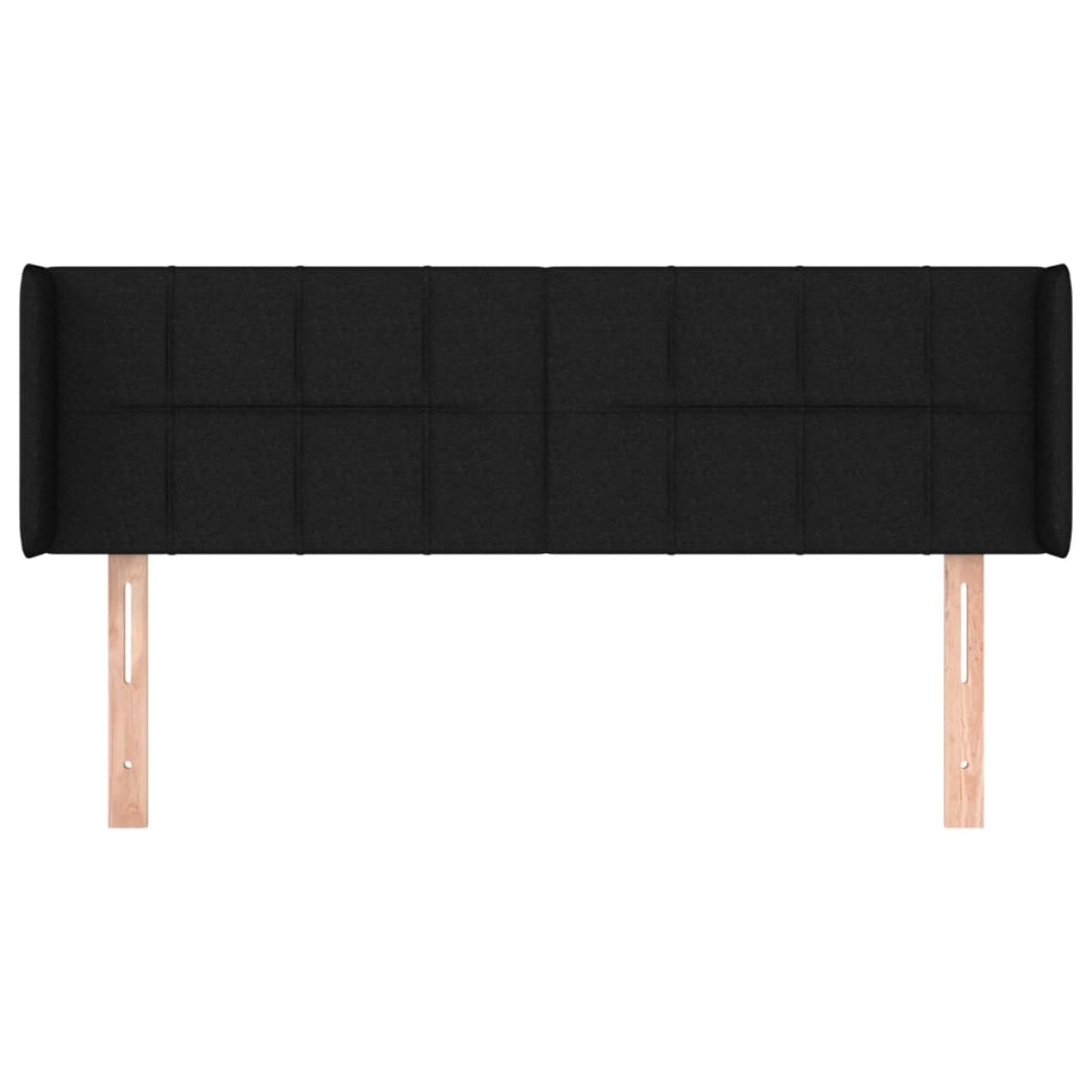 vidaXL Κεφαλάρι με Πτερύγια Μαύρο 147x16x78/88 εκ. Υφασμάτινο