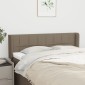 vidaXL Κεφαλάρι με Πτερύγια Taupe 147x16x78/88 εκ. Υφασμάτινο