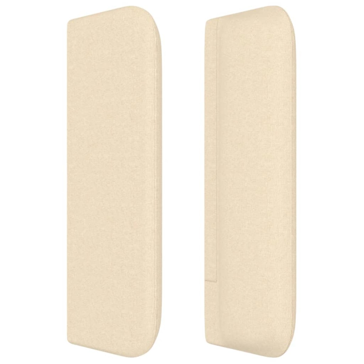 vidaXL Κεφαλάρι με Πτερύγια Κρεμ 163x16x78/88 εκ. Υφασμάτινο