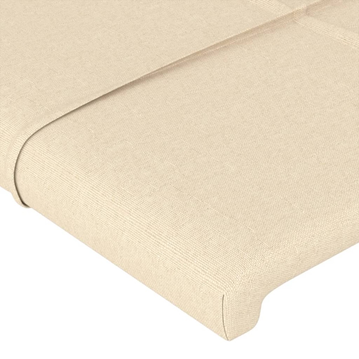 vidaXL Κεφαλάρι με Πτερύγια Κρεμ 163x16x78/88 εκ. Υφασμάτινο