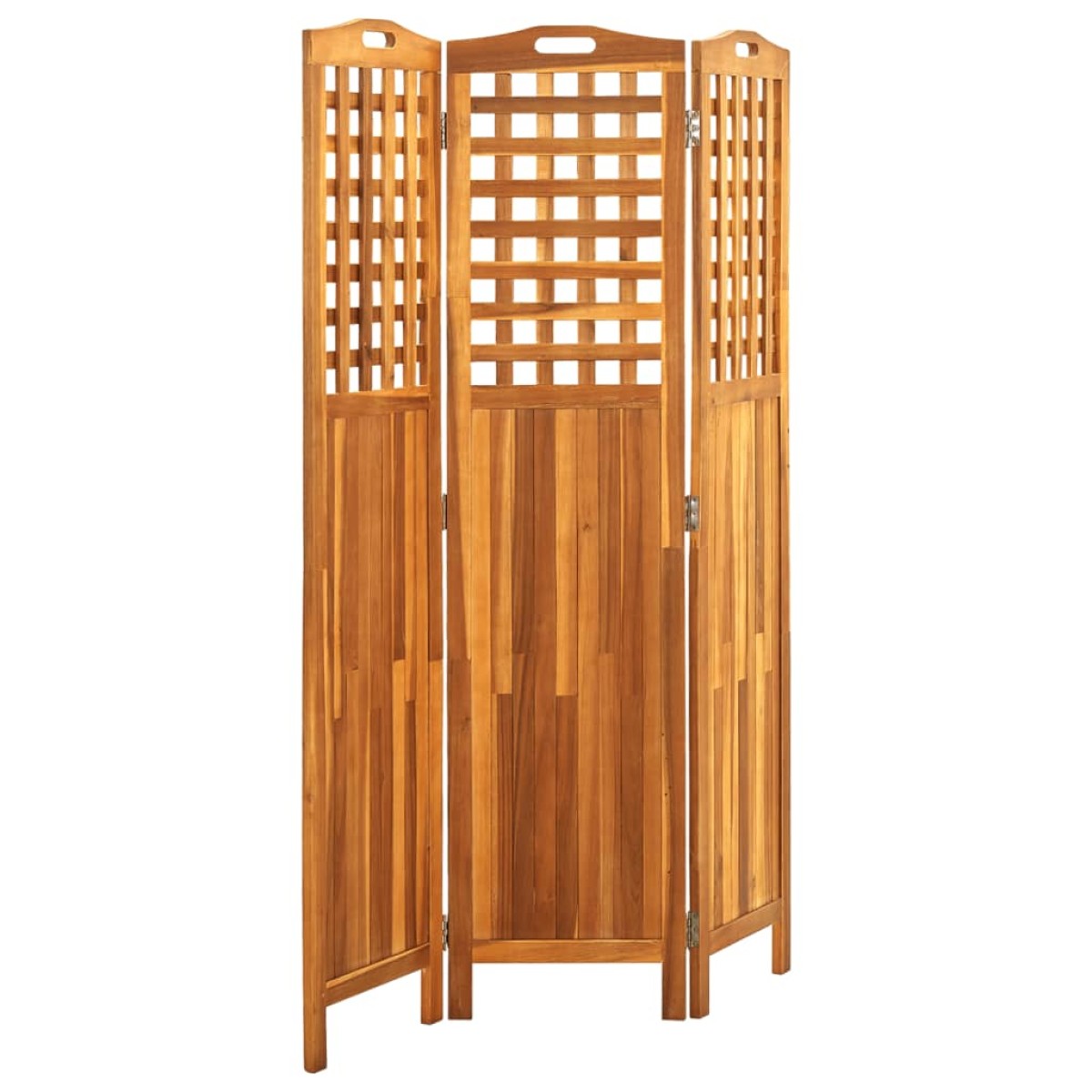 vidaXL Διαχωριστικό Δωματίου 3 Πάνελ 121x2x170 εκ. Μασίφ Ξύλο Ακακίας
