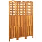 vidaXL Διαχωριστικό Δωματίου 3 Πάνελ 121x2x170 εκ. Μασίφ Ξύλο Ακακίας