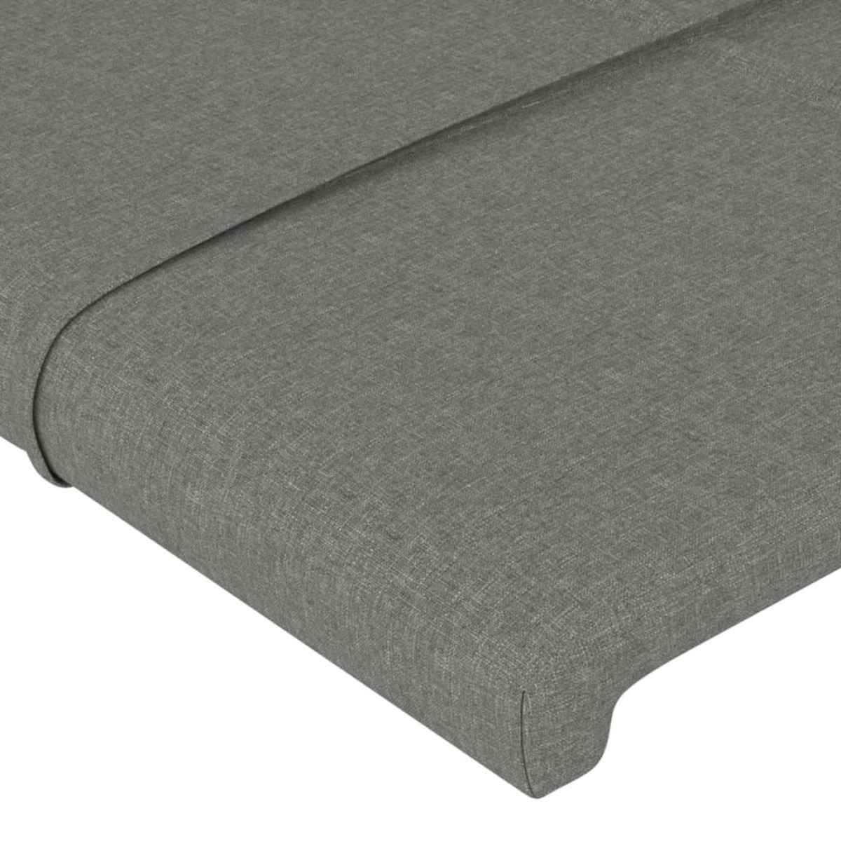 vidaXL Κεφαλάρι με Πτερύγια Σκούρο Γκρι 183x16x78/88 εκ. Υφασμάτινο