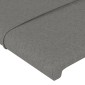 vidaXL Κεφαλάρι με Πτερύγια Σκούρο Γκρι 183x16x78/88 εκ. Υφασμάτινο