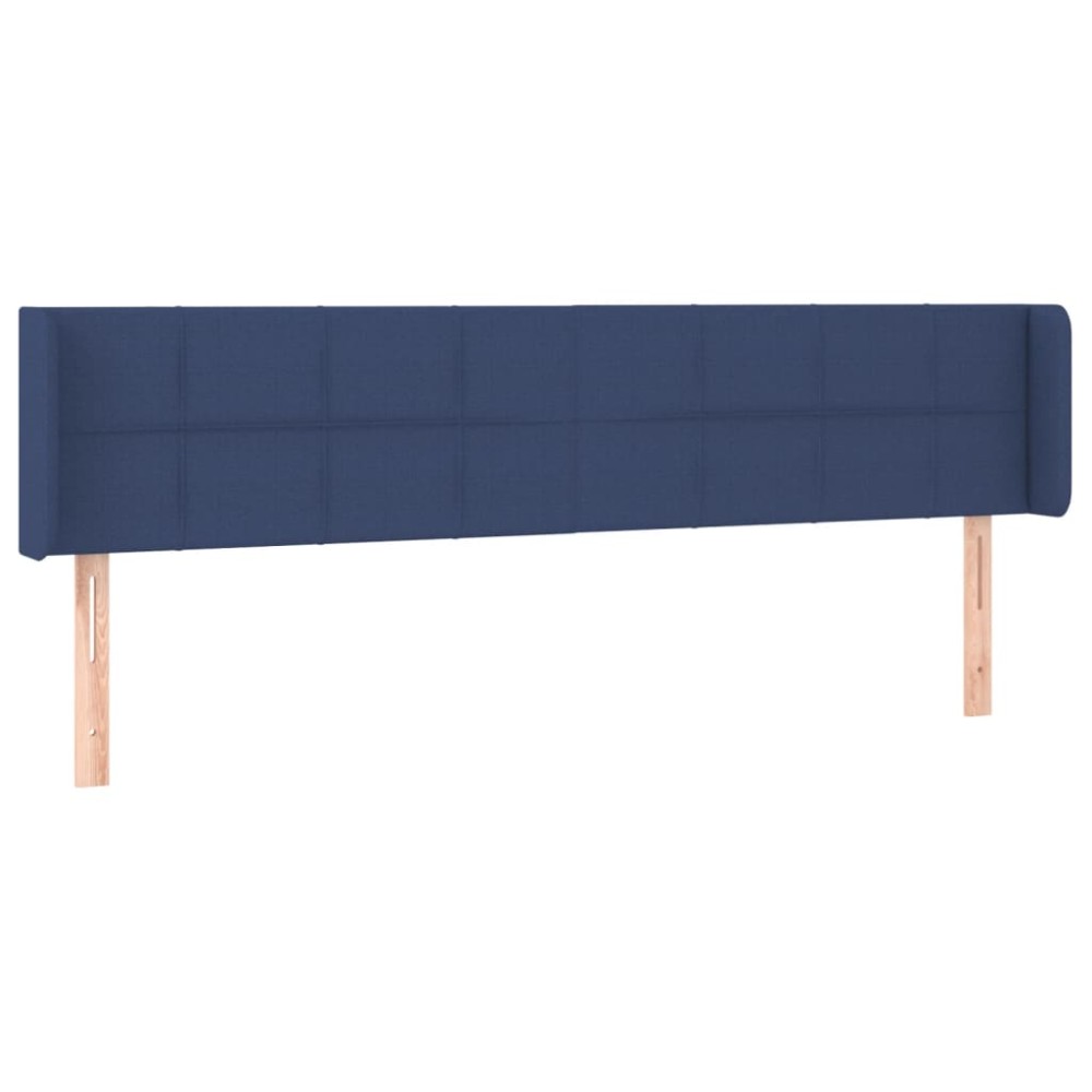 vidaXL Κεφαλάρι με Πτερύγια Μπλε 183x16x78/88 εκ. Υφασμάτινο