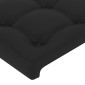 vidaXL Κεφαλάρι με Πτερύγια Μαύρο 163x16x78/88 εκ. Συνθετικό Δέρμα