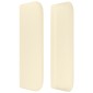 vidaXL Κεφαλάρι με Πτερύγια Κρεμ 203x16x78/88 εκ. Συνθετικό Δέρμα