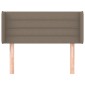 vidaXL Κεφαλάρι με Πτερύγια Taupe 93x16x78/88 εκ. Υφασμάτινο