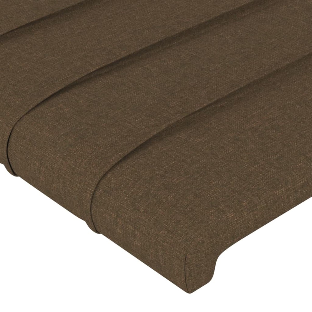 vidaXL Κεφαλάρι με Πτερύγια Σκούρο Καφέ 147x16x78/88 εκ. Υφασμάτινο