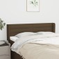 vidaXL Κεφαλάρι με Πτερύγια Σκούρο Καφέ 147x16x78/88 εκ. Υφασμάτινο