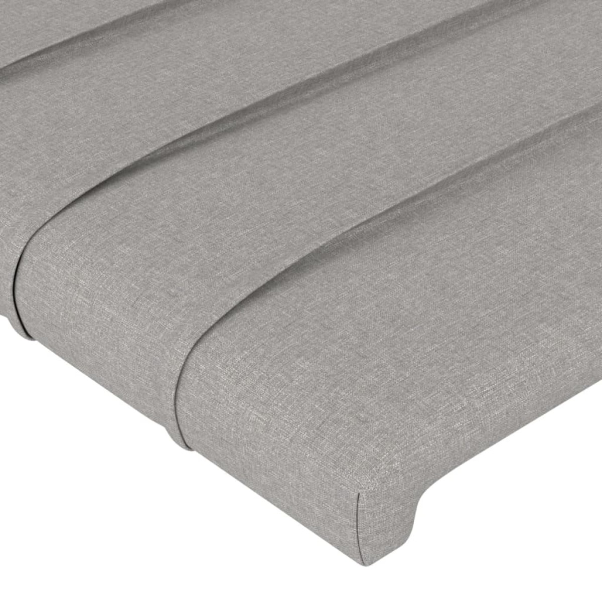 vidaXL Κεφαλάρι με Πτερύγια Ανοιχτό Γκρι 163x16x78/88 εκ. Υφασμάτινο
