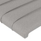 vidaXL Κεφαλάρι με Πτερύγια Ανοιχτό Γκρι 163x16x78/88 εκ. Υφασμάτινο