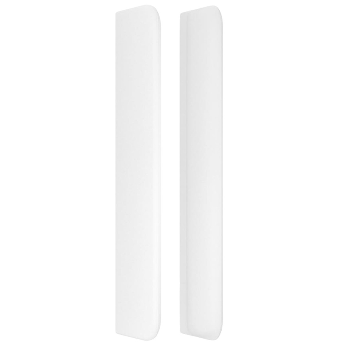 vidaXL Κεφαλάρι με Πτερύγια Λευκό 203x16x118/128 εκ. Συνθετικό Δέρμα
