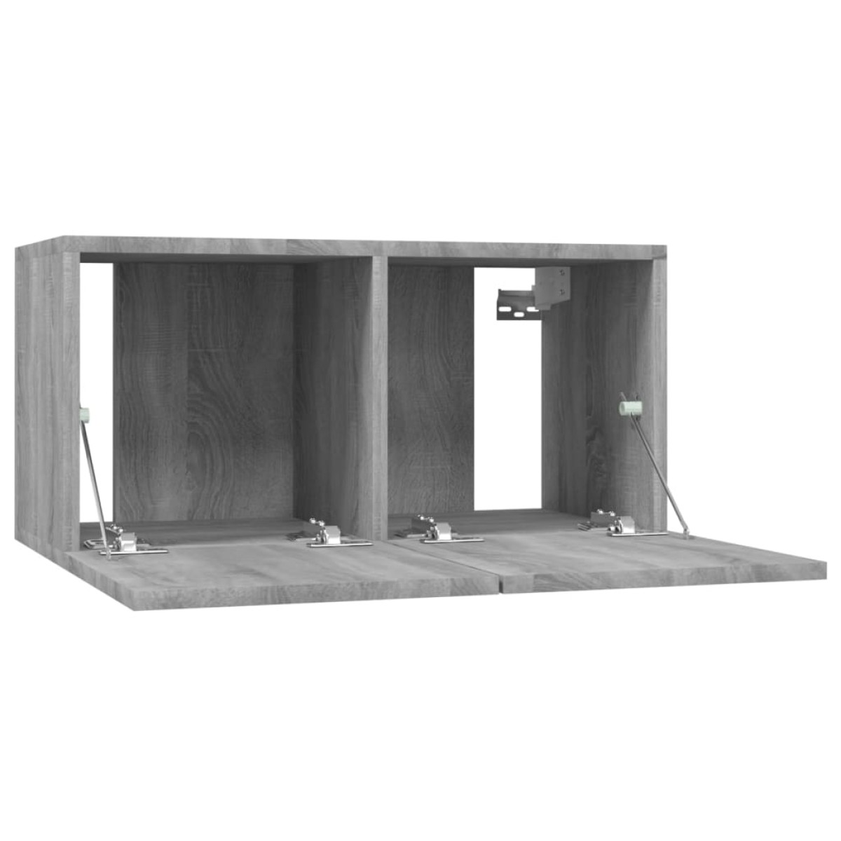 vidaXL Έπιπλα Τηλεόρασης Τοίχου 4 τεμ. Γκρι 60x30x30 εκ. Επ. Ξύλο