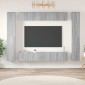 vidaXL Σετ Επίπλων Τηλεόρασης 10 τεμ. Γκρι Sonoma Επεξεργασμένο Ξύλο