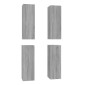 vidaXL Έπιπλα Τηλεόρασης 4 τεμ. Γκρι Sonoma30,5x30x90 εκ. Επεξ. Ξύλο
