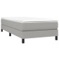 vidaXL Πλαίσιο Κρεβατιού Boxspring Ανοιχτό Γκρι 80x200 εκ. Υφασμάτινο