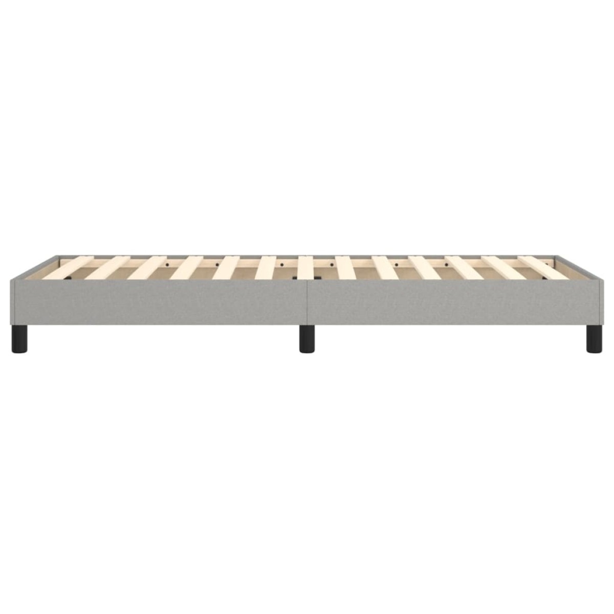 vidaXL Πλαίσιο Κρεβατιού Boxspring Ανοιχτό Γκρι 80x200 εκ. Υφασμάτινο