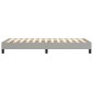 vidaXL Πλαίσιο Κρεβατιού Boxspring Ανοιχτό Γκρι 80x200 εκ. Υφασμάτινο