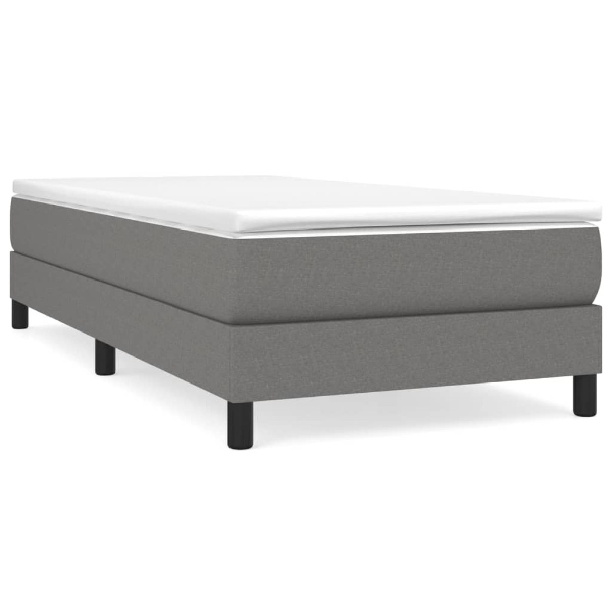 vidaXL Πλαίσιο Κρεβατιού Boxspring Σκούρο Γκρι 80x200 εκ. Υφασμάτινο