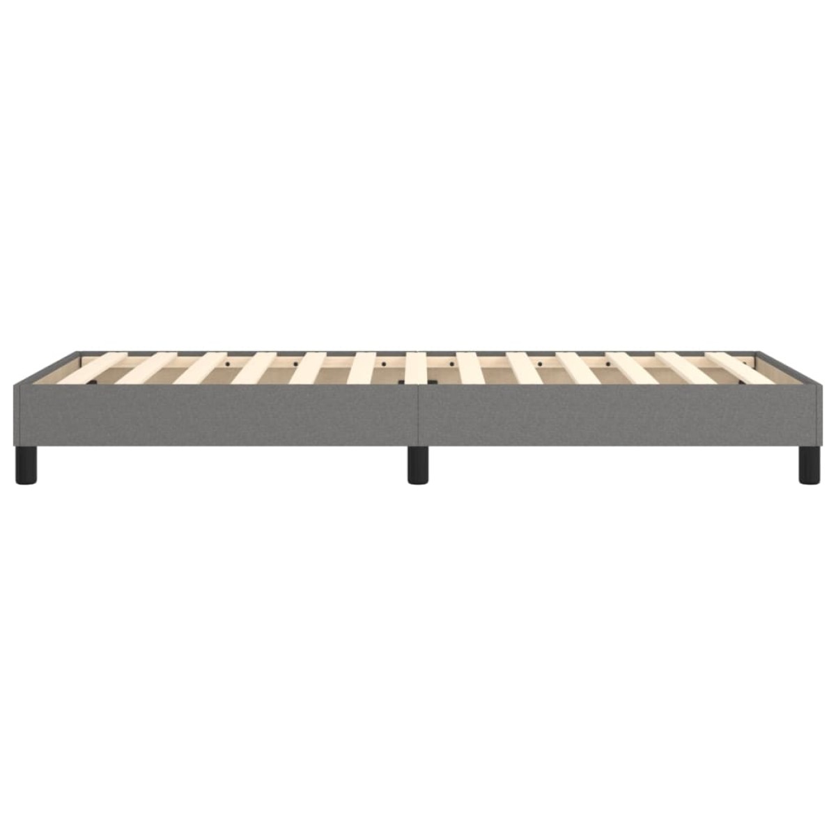 vidaXL Πλαίσιο Κρεβατιού Boxspring Σκούρο Γκρι 80x200 εκ. Υφασμάτινο