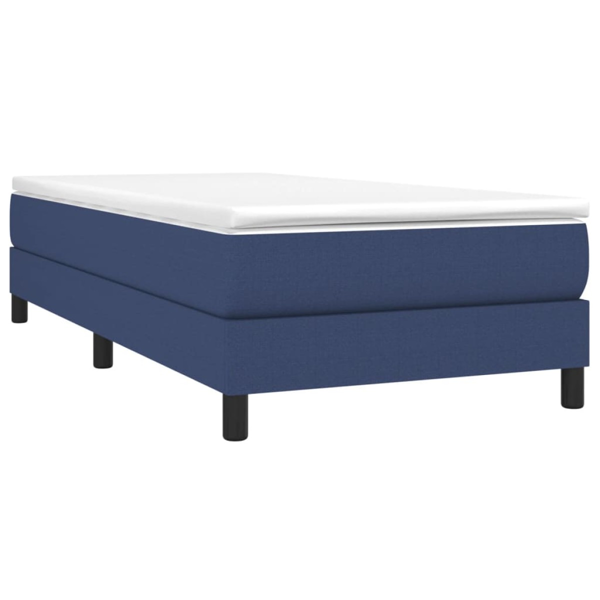 vidaXL Πλαίσιο Κρεβατιού Boxspring Μπλε 80 x 200 εκ. Υφασμάτινο