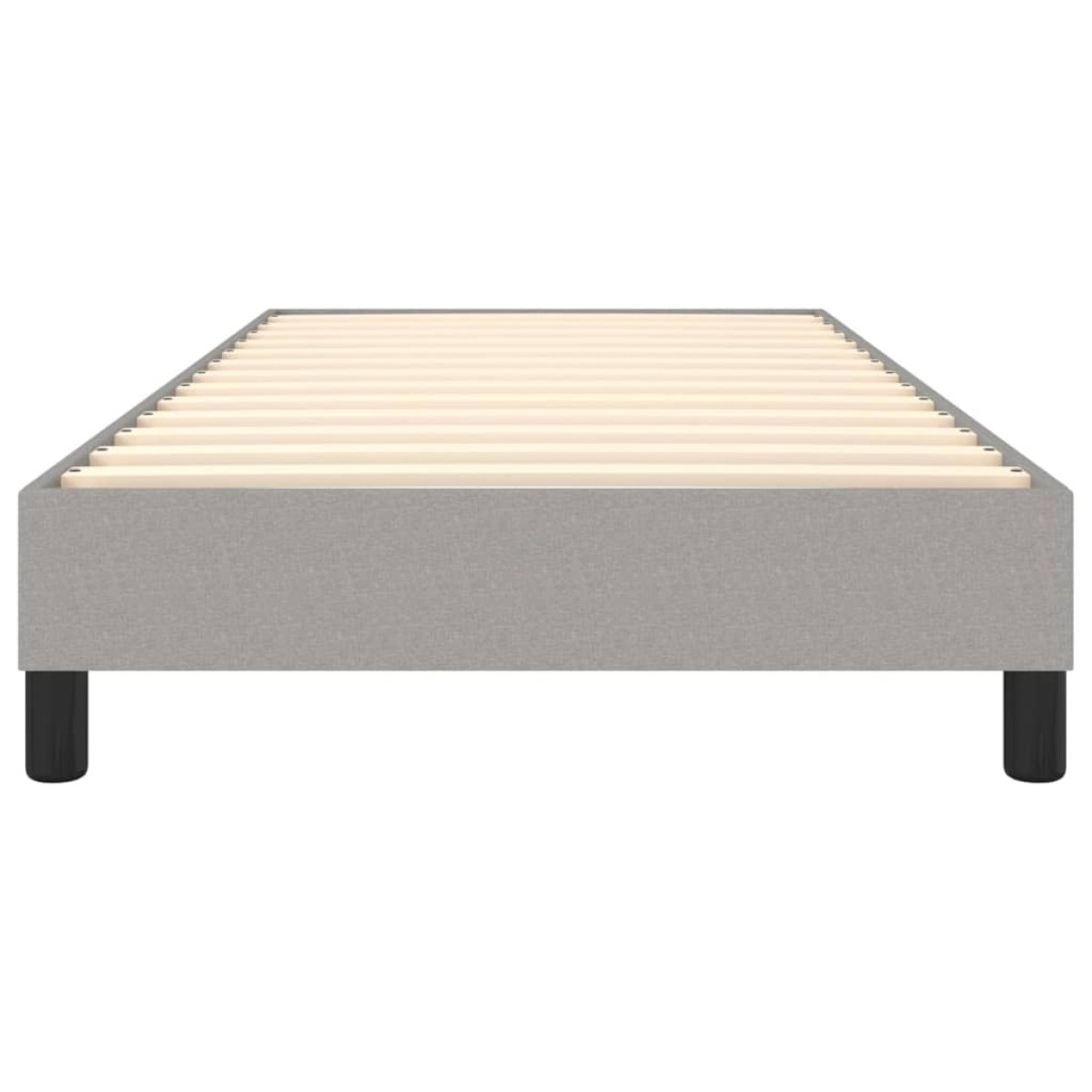 vidaXL Πλαίσιο Κρεβατιού Boxspring Ανοιχτό Γκρι 90x190 εκ. Υφασμάτινο