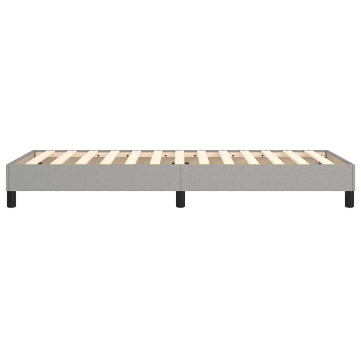 vidaXL Πλαίσιο Κρεβατιού Boxspring Ανοιχτό Γκρι 90x190 εκ. Υφασμάτινο