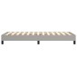 vidaXL Πλαίσιο Κρεβατιού Boxspring Ανοιχτό Γκρι 90x190 εκ. Υφασμάτινο