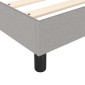 vidaXL Πλαίσιο Κρεβατιού Boxspring Ανοιχτό Γκρι 90x190 εκ. Υφασμάτινο