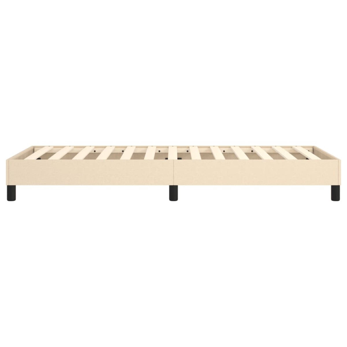 vidaXL Πλαίσιο Κρεβατιού Boxspring Κρεμ 90x190 εκ. Υφασμάτινο