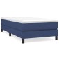 vidaXL Πλαίσιο Κρεβατιού Boxspring Μπλε 90x190 εκ. Υφασμάτινο