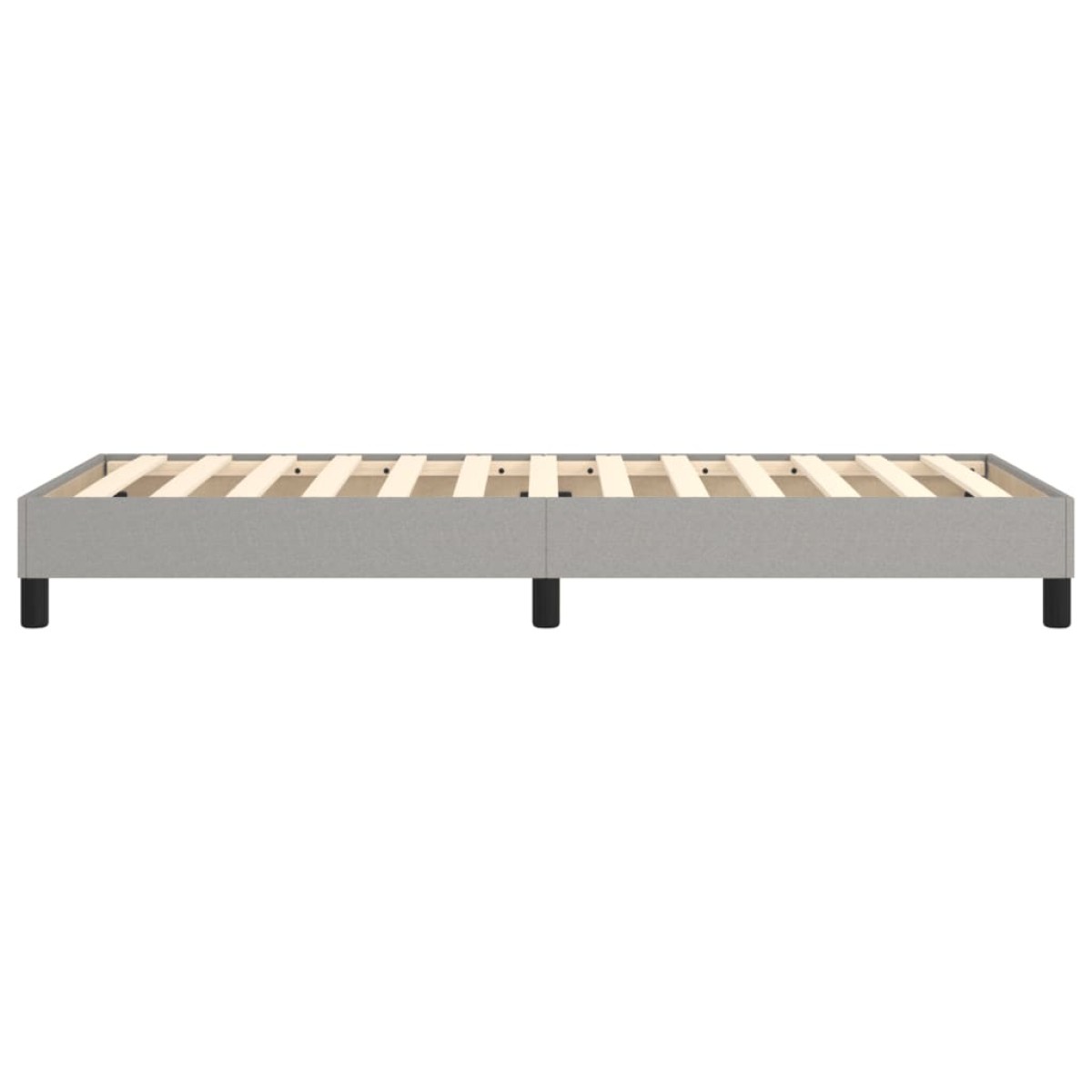vidaXL Πλαίσιο Κρεβατιού Boxspring Ανοιχτό Γκρι 90x200 εκ. Υφασμάτινο