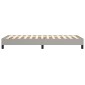 vidaXL Πλαίσιο Κρεβατιού Boxspring Ανοιχτό Γκρι 90x200 εκ. Υφασμάτινο