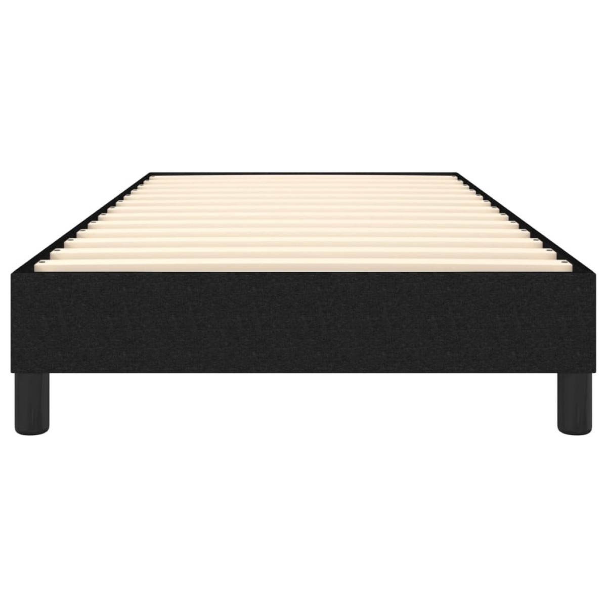 vidaXL Πλαίσιο Κρεβατιού Boxspring Μαύρο 90 x 200 εκ. Υφασμάτινο