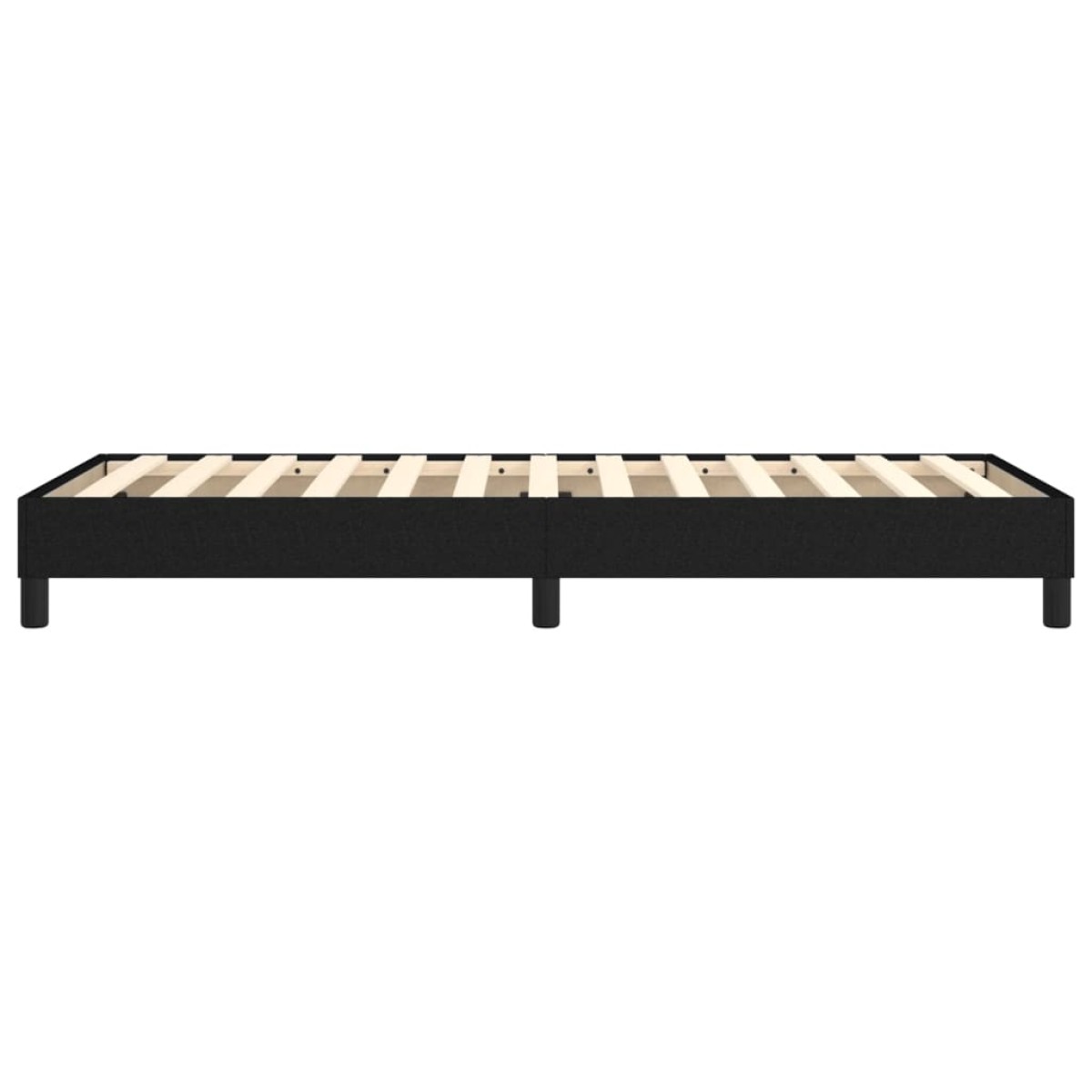 vidaXL Πλαίσιο Κρεβατιού Boxspring Μαύρο 90 x 200 εκ. Υφασμάτινο