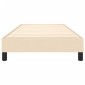 vidaXL Πλαίσιο Κρεβατιού Boxspring Κρεμ 90 x 200 εκ. Υφασμάτινο