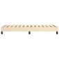 vidaXL Πλαίσιο Κρεβατιού Boxspring Κρεμ 90 x 200 εκ. Υφασμάτινο