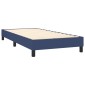 vidaXL Πλαίσιο Κρεβατιού Boxspring Μπλε 90 x 200 εκ. Υφασμάτινο