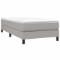 vidaXL Πλαίσιο Κρεβατιού Boxspring Ανοιχτό Γκρι 100x200 εκ. Υφασμάτινο