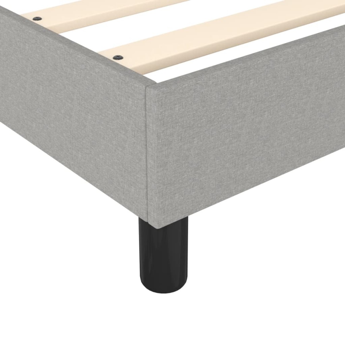 vidaXL Πλαίσιο Κρεβατιού Boxspring Ανοιχτό Γκρι 100x200 εκ. Υφασμάτινο