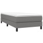 vidaXL Πλαίσιο Κρεβατιού Boxspring Σκούρο Γκρι 100x200 εκ. Υφασμάτινο