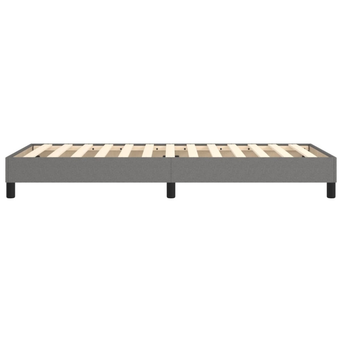 vidaXL Πλαίσιο Κρεβατιού Boxspring Σκούρο Γκρι 100x200 εκ. Υφασμάτινο