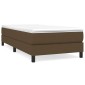 vidaXL Πλαίσιο Κρεβατιού Boxspring Σκούρο Καφέ 100x200 εκ. Υφασμάτινο