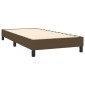 vidaXL Πλαίσιο Κρεβατιού Boxspring Σκούρο Καφέ 100x200 εκ. Υφασμάτινο