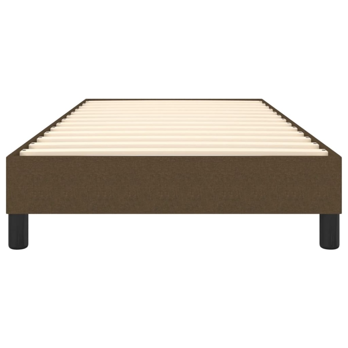 vidaXL Πλαίσιο Κρεβατιού Boxspring Σκούρο Καφέ 100x200 εκ. Υφασμάτινο